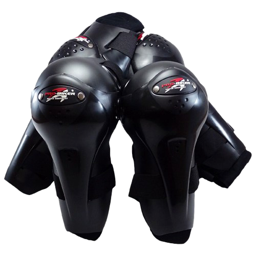 [HX-P04] SET DE RODILLERAS/CODERAS NEGRAS