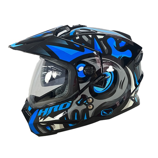 [HRO-MX330-COLORS_NMAZXL] CASCO NEGRO M/AZUL COLORS HRO MX330 XL