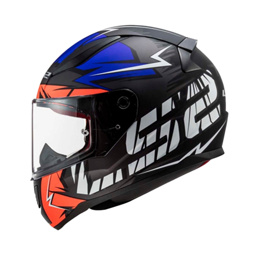 [FF353_RAPIDN_NARAZM] CASCO FF353 SPOILER NARANJA/AZUL  M
