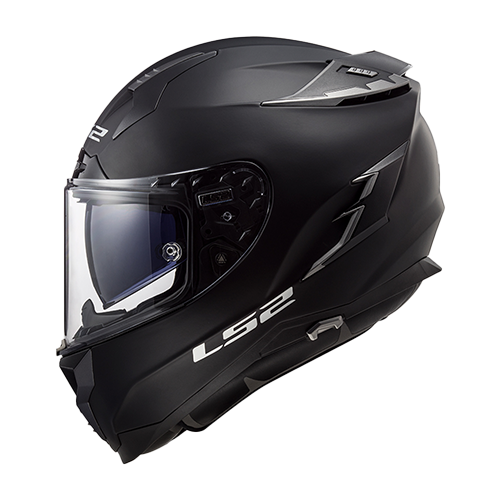 [FF327-SOLID_NMS] CASCO LS2 CHALLENGER SOLID NEGRO MATE S