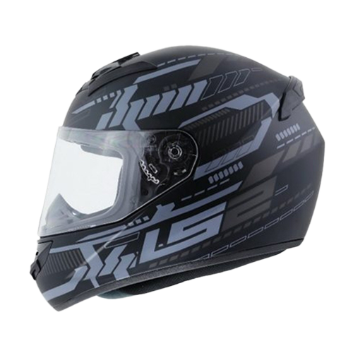 [FF352_TRON_NTTM] CASCO FF352 TRON NEGRO TITANIO LS2 M