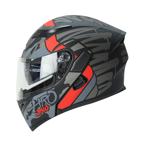[HRO-3400SDV-DRIVER_NMRJS] CASCO NEGRO M/ROJO DRIVER HRO 3400 S