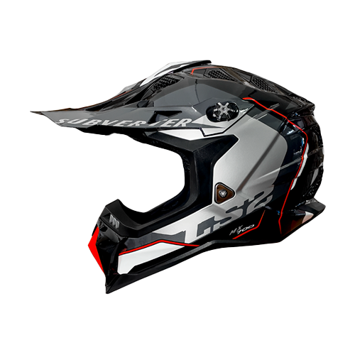 [MX700_ARCHED_NTIS] CASCO LS2 ARCHED NEGRO TITANIO S