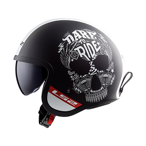 [OF599_INKY_NMBXXL] CASCO SPITFIRE-INKY NEGRO MATE LS2 XXL