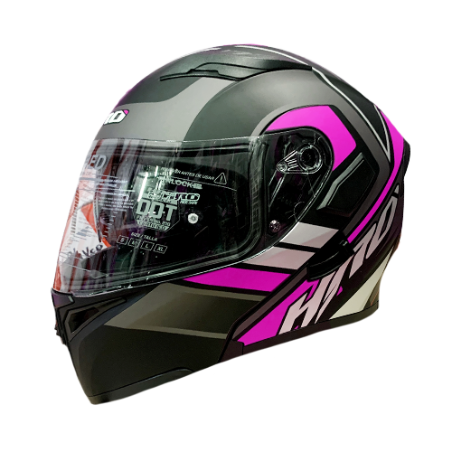 [HRO-3400SDV-REMEK_NMFCL] CASCO NEGRO M/FUCSIA REMEK HRO 3400 L