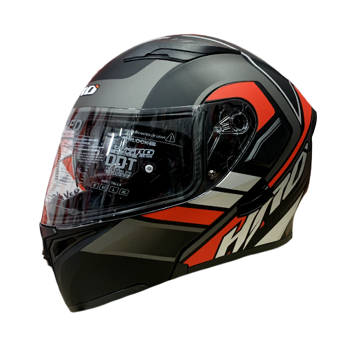 [HRO-3400SDV-REMEK_NMRJS] CASCO NEGRO M/ROJO REMEK HRO 3400 S
