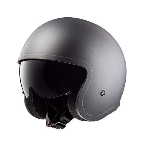 [OF599_SOLID_GMXXL] CASCO LS2 SPITFIRE-SOLID GRIS/MATE XXL