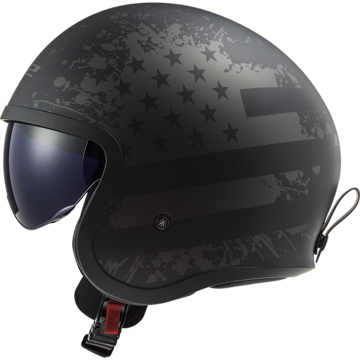 [OF599_SOLID_NXXL] CASCO LS2 OF599 SOLID NEGRO XX