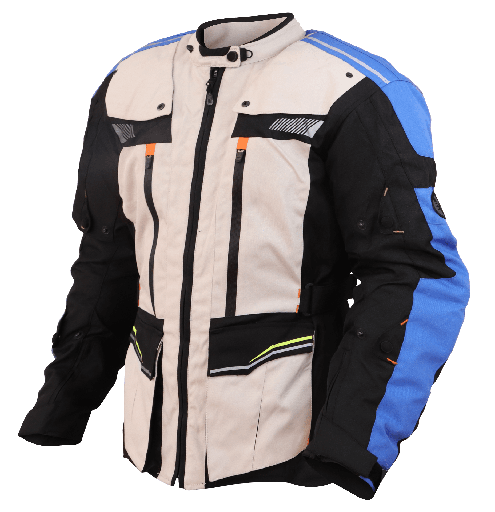 [TUFFJ2021031L] JACKET BB TOURING 4S BLANC/NEG/AZUL L