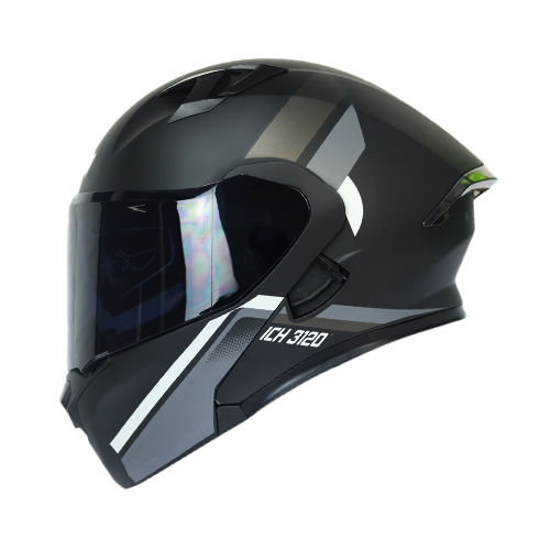 [ICH-3120DV-RENDOO8_NMGRM] CASCO NEGRO M/GRIS RENDOO8 ICH-3120 M