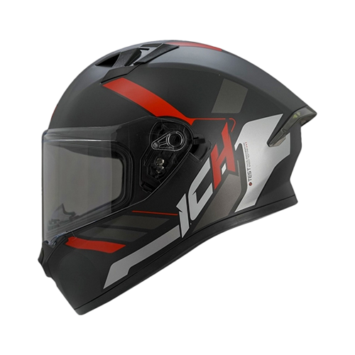 [ICH-503DV_GEGGA_NMRS] CASCO NEGRO M/ROJO GEGGA ICH 503 S