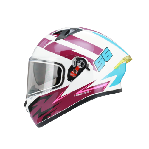 [ICH-503DV_RAZOR-GP_BROSM] CASCO BLANCO/FUCSIA RAZOR GP ICH 503 M