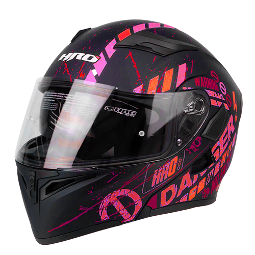 [HRO-3400SDV-DANGER_NMRJS] CASCO NEGRO M/ROJO DANGER HRO 3400 S
