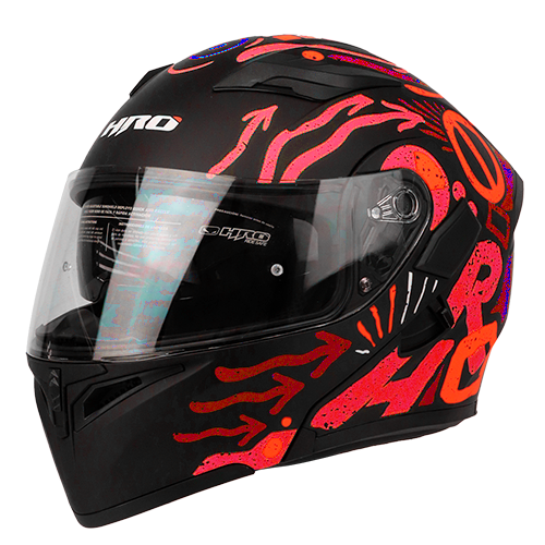 [HRO-3400SDV-FUNTESTER_NMRJL] CASCO NEGRO M/ROJO FUNTESTER HRO 3400 L