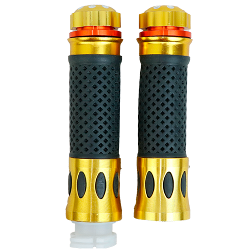 [KR-422-21AMA_K] SET DE MANGOS AMARILLO (PUNTA DE METAL)