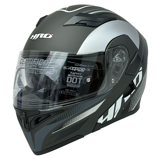 [HRO-3400SDV-GT3_NMGRM] CASCO NEGRO M/GRIS GT3 HRO 3400 M