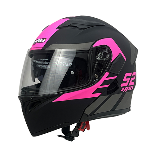 [HRO-3400SDV-HARD_NMFCM] CASCO NEGRO M/FUCSIA HARD HRO 3400 M