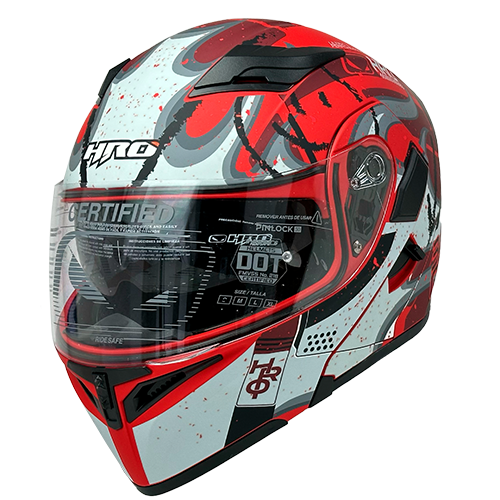 [HRO-3400SDV-PMACHINE_RJMGRL] CASCO ROJO M/GRIS PMACHINE HRO 3400 L