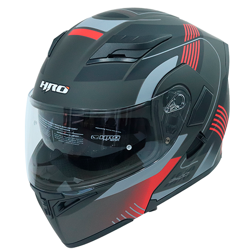 [HRO-3400SDV-POLONIAK_NMGRXL] CASCO NEGRO M/GRIS POLONIAK HRO 3400 XL