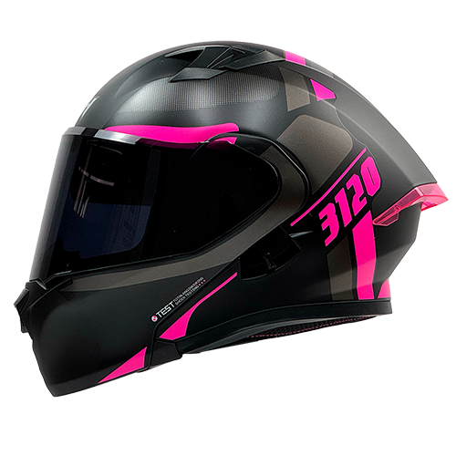 [ICH-3120DV-CORBEX_NMFCXL] CASCO NEGRO M/FUCSIA CORBEX ICH-3120 XL