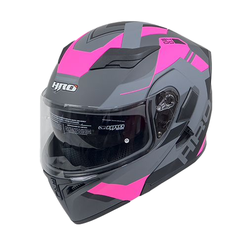 [HRO-3400SDV-LOU_GMFCM] CASCO GRIS M/FUCSIA LOU HRO 3400 M