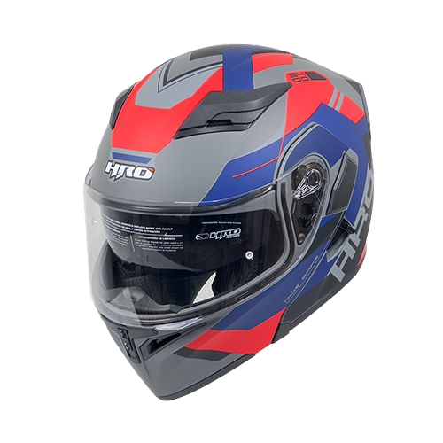 [HRO-3400SDV-LOU_GMRJS] CASCO GRIS M/ROJO LOU HRO 3400 S