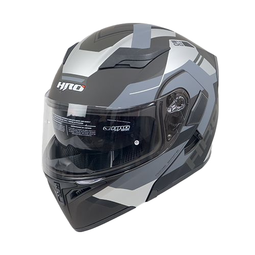 [HRO-3400SDV-LOU_NMGL] CASCO NEGRO M/GRIS LOU HRO 3400 L