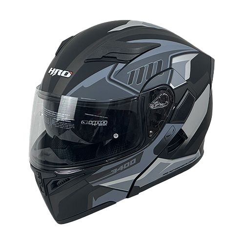 [HRO-3400SDV-SUPER_NMGL] CASCO NEGRO M/GRIS SUPER HRO 3400 L