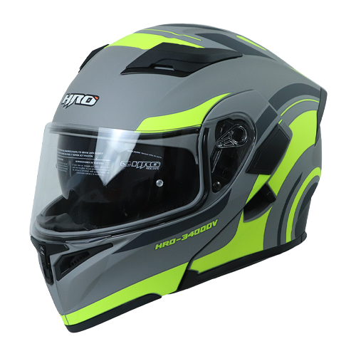 [HRO-3400SDV-XCOMBAT_GMAMAXL] CASCO GRIS M/AMARILL XCOMBAT HRO 3400 XL