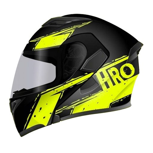 [HRO-3400SDV-STOFF_NMAMAS] CASCO NEGRO M/AMARILLO STOFF HRO 3400 S