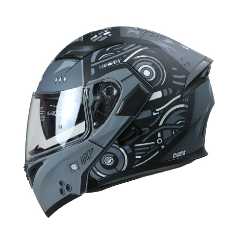 [HRO-3400SDV-DROID_GMGL] CASCO GRIS M/GRIS DROID HRO 3400 L