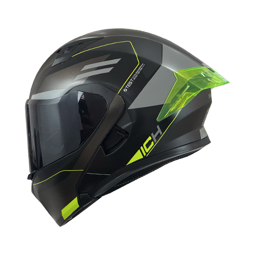 [ICH-3120DV-ZAYKO_NMAMAXL] CASCO NEGRO M/AMARILLO ZAYKO ICH-3120 XL