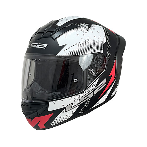 [FF352-THUNDER_BLRXXL] CASCO FF352 SPOILER  THUNDER BLANCO/ROJO XXL