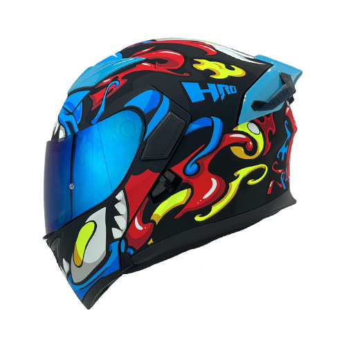 [HRO-3400EVO-ONIMASK_NMAZS] CASCO NEGRO M/AZUL ONIMASK-EVO S