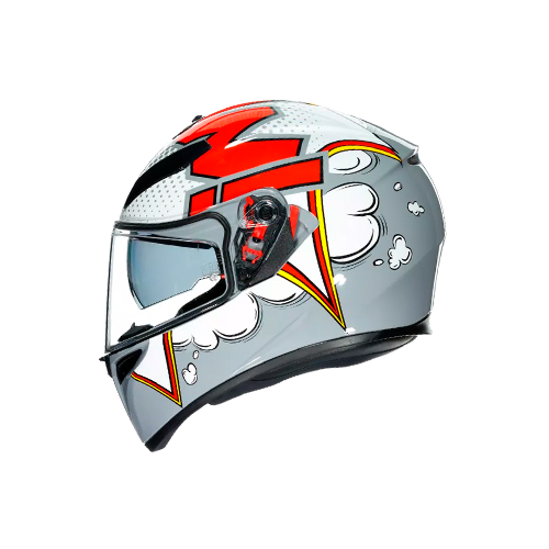 [AGVK3_BUBBLEGREY_LG] CASCO AGV K3 SV BUBBLE GREY LG