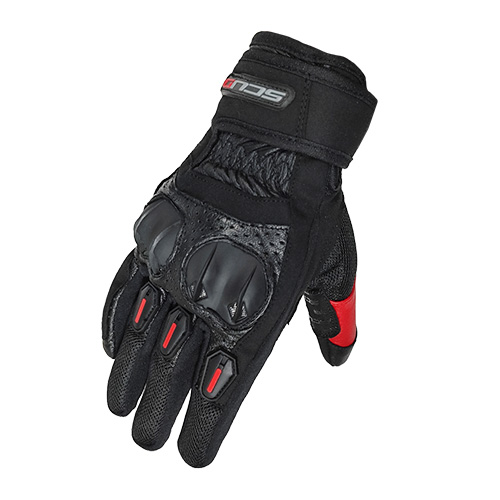 [SCUD-SD1617-NRL] GUANTE CORTO P/TACTIL SD1617 NEG/RJ L