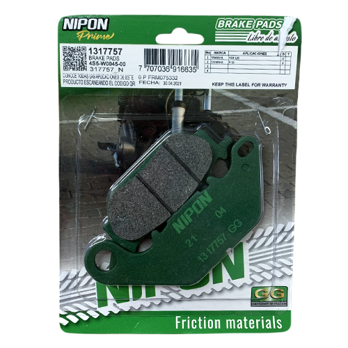 [317757_N] SET DE PASTILLAS YBR125G NIPON
